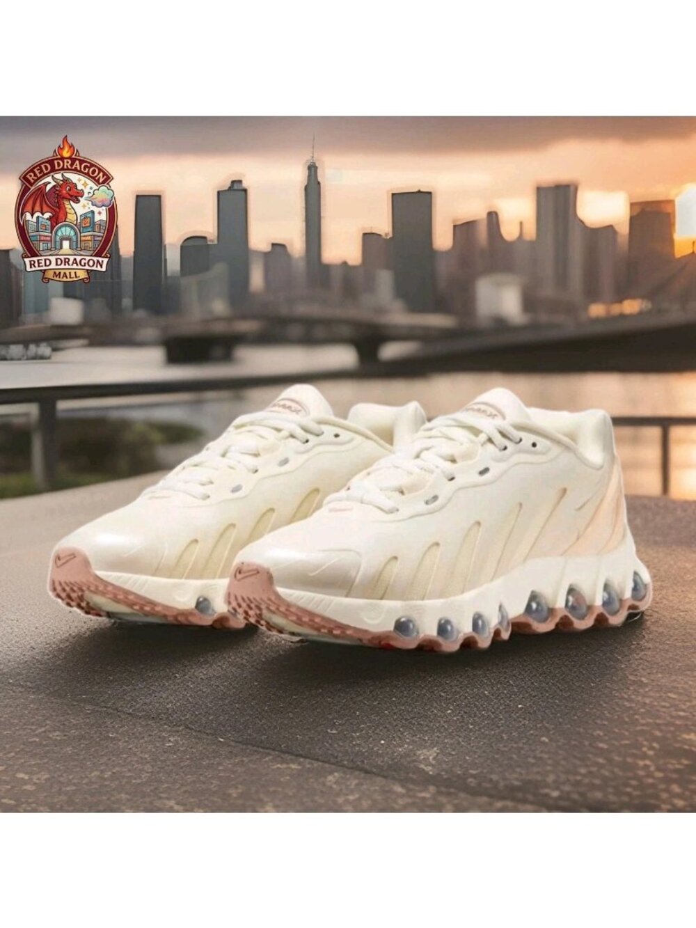 Nike Sneakers Air Max Dn8 Pearl White Pink Shoes IH5084-219 - Women's Size 8.5